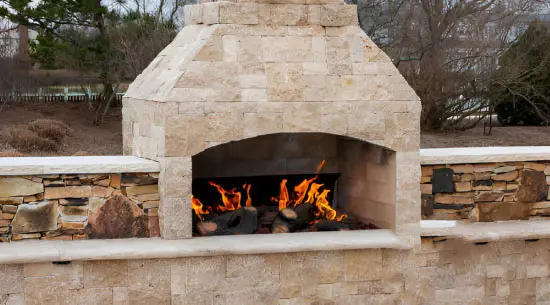 Outdoor fireplace San Antonio